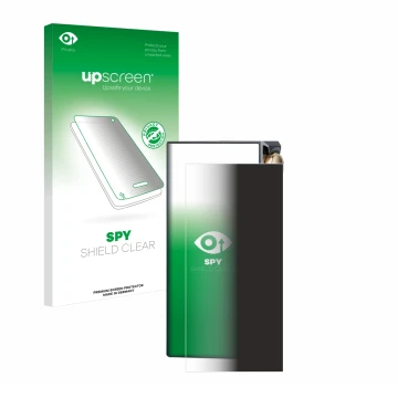 Face avant d’un emballage produit avec le logo de la marque upscreen. À côté, l’appareil Cayin N3-Ultra est représenté avec la