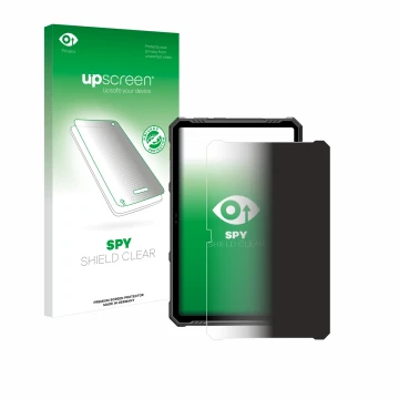 Face avant d’un emballage produit avec le logo de la marque upscreen. À côté, l’appareil Ulefone Armor Pad 3 Pro est représent