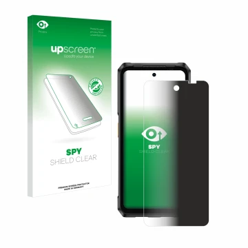 Face avant d’un emballage produit avec le logo de la marque upscreen. À côté, l’appareil Ulefone Armor 26 Ultra est représenté