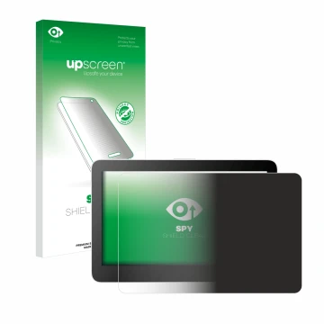 Face avant d’un emballage produit avec le logo de la marque upscreen. À côté, l’appareil Wacom One 13 Touch est représenté ave