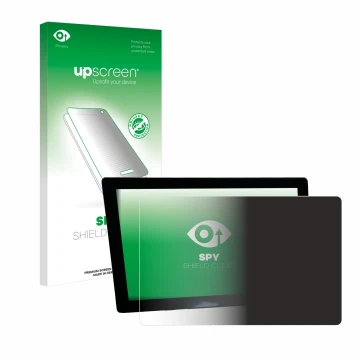 Face avant d’un emballage produit avec le logo de la marque upscreen. À côté, l’appareil John Deere G5 Universal 10.1
