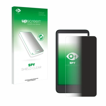 Face avant d’un emballage produit avec le logo de la marque upscreen. À côté, l’appareil Xiaomi Moaan InkPalm 5 est représenté
