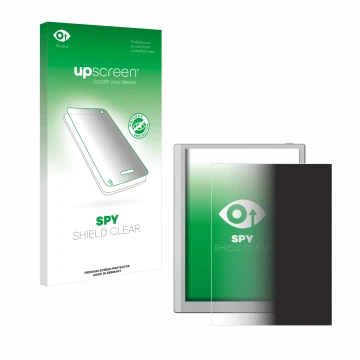 Face avant d’un emballage produit avec le logo de la marque upscreen. À côté, l’appareil Boox Go 10.3 est représenté avec la p