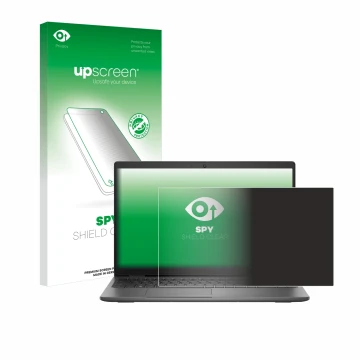 Face avant d’un emballage produit avec le logo de la marque upscreen. À côté, l’appareil Dell Latitude 15 3540 est représenté 