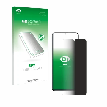 Face avant d’un emballage produit avec le logo de la marque upscreen. À côté, l’appareil Oukitel C50 est représenté avec la pr