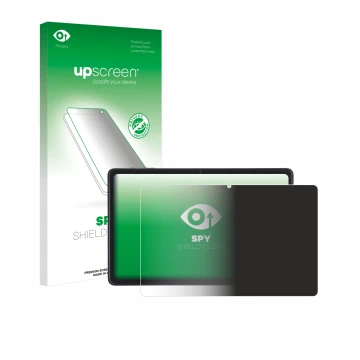 Face avant d’un emballage produit avec le logo de la marque upscreen. À côté, l’appareil Acepad A170 10.4