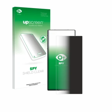 Face avant d’un emballage produit avec le logo de la marque upscreen. À côté, l’appareil ZTE Nubia Z60 Ultra est représenté av