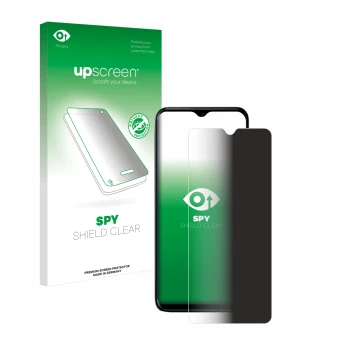 Face avant d’un emballage produit avec le logo de la marque upscreen. À côté, l’appareil Nokia G60 5G est représenté avec la p