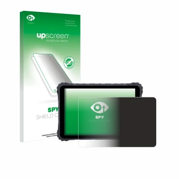 Face avant d’un emballage produit avec le logo de la marque upscreen. À côté, l’appareil Topicon MDT865 est représenté avec la