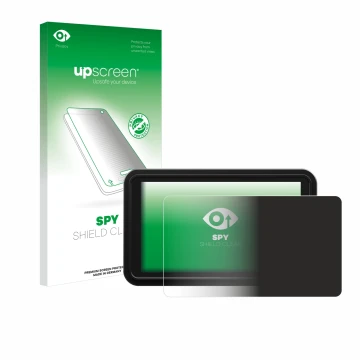 Face avant d’un emballage produit avec le logo de la marque upscreen. À côté, l’appareil Atomos Shinobi 2 est représenté avec 