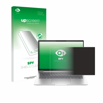 Face avant d’un emballage produit avec le logo de la marque upscreen. À côté, l’appareil HP ProBook 440 G11 est représenté ave
