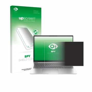 Face avant d’un emballage produit avec le logo de la marque upscreen. À côté, l’appareil HP ProBook 460 G11 est représenté ave