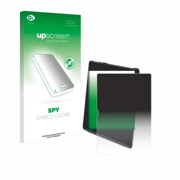 Face avant d’un emballage produit avec le logo de la marque upscreen. À côté, l’appareil Yestel T15 est représenté avec la pro