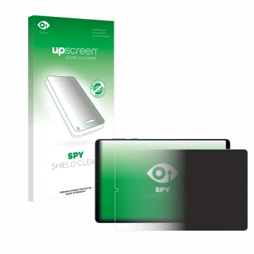 Face avant d’un emballage produit avec le logo de la marque upscreen. À côté, l’appareil Lenovo Legion Y700 (2024) est représe