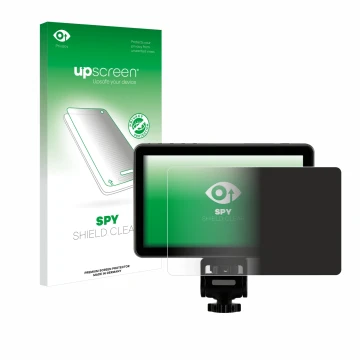 Face avant d’un emballage produit avec le logo de la marque upscreen. À côté, l’appareil Rollei Viltrox DC-X3 6
