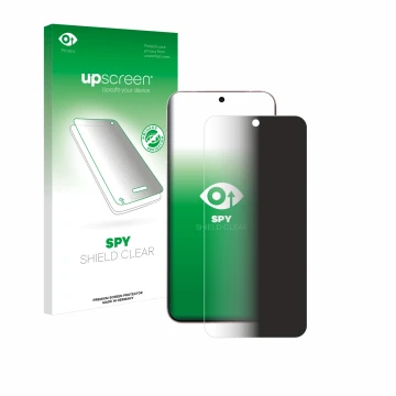 Face avant d’un emballage produit avec le logo de la marque upscreen. À côté, l’appareil Vivo X200 Pro mini est représenté ave