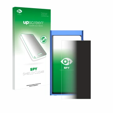 Face avant d’un emballage produit avec le logo de la marque upscreen. À côté, l’appareil Hiby Digital M300 est représenté avec