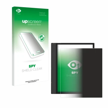 Face avant d’un emballage produit avec le logo de la marque upscreen. À côté, l’appareil Boox Note Air 4 C est représenté avec