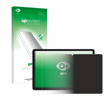 Face avant d’un emballage produit avec le logo de la marque upscreen. À côté, l’appareil Feonal D106 10.1