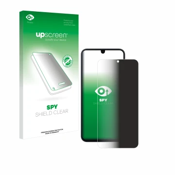 Face avant d’un emballage produit avec le logo de la marque upscreen. À côté, l’appareil Samsung Galaxy A16 4G est représenté 