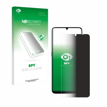 Face avant d’un emballage produit avec le logo de la marque upscreen. À côté, l’appareil Umidigi G9 5G est représenté avec la 