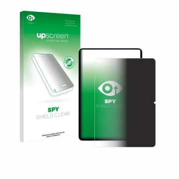 Face avant d’un emballage produit avec le logo de la marque upscreen. À côté, l’appareil Xiaomi Pad 7 est représenté avec la p