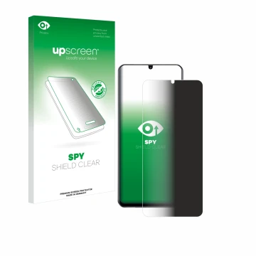 Face avant d’un emballage produit avec le logo de la marque upscreen. À côté, l’appareil realme Note 60 4G est représenté avec