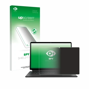 Face avant d’un emballage produit avec le logo de la marque upscreen. À côté, l’appareil Ninkear T40 2-in-1 est représenté ave