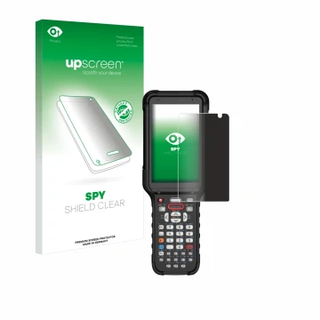 Face avant d’un emballage produit avec le logo de la marque upscreen. À côté, l’appareil Honeywell CK67 est représenté avec la