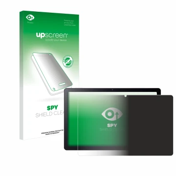 Face avant d’un emballage produit avec le logo de la marque upscreen. À côté, l’appareil Acer Iconia Tab P11 est représenté av