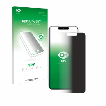 Face avant d’un emballage produit avec le logo de la marque upscreen. À côté, l’appareil Oukitel P1 est représenté avec la pro