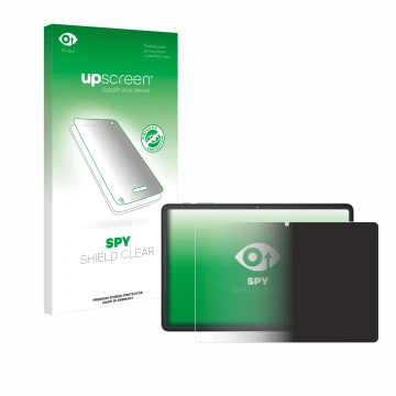 Face avant d’un emballage produit avec le logo de la marque upscreen. À côté, l’appareil Blackview Tab 60 10.1