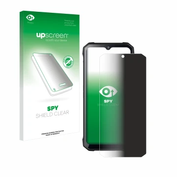 Face avant d’un emballage produit avec le logo de la marque upscreen. À côté, l’appareil Hotwav T7S est représenté avec la pro