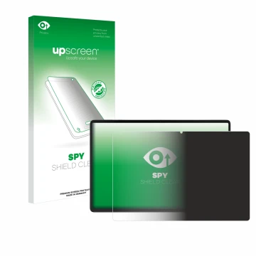 Face avant d’un emballage produit avec le logo de la marque upscreen. À côté, l’appareil Acer Iconia X12 est représenté avec l