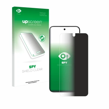 Face avant d’un emballage produit avec le logo de la marque upscreen. À côté, l’appareil ZTE Blade V70 Vita est représenté ave