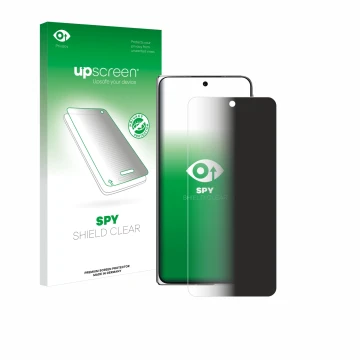 Face avant d’un emballage produit avec le logo de la marque upscreen. À côté, l’appareil Oppo Find N5 est représenté avec la p