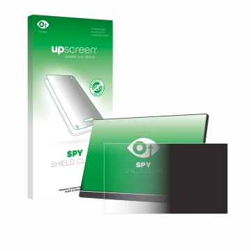 Face avant d’un emballage produit avec le logo de la marque upscreen. À côté, l’appareil Arzopa Z1RC 16