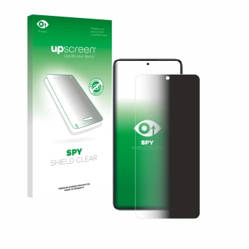 Face avant d’un emballage produit avec le logo de la marque upscreen. À côté, l’appareil Xiaomi Poco F7 Ultra est représenté a