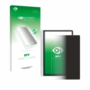 Face avant d’un emballage produit avec le logo de la marque upscreen. À côté, l’appareil XP-Pen Magic Note Pad est représenté 
