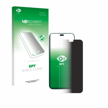 Face avant d’un emballage produit avec le logo de la marque upscreen. À côté, l’appareil Honor 400 Lite est représenté avec la