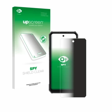 Face avant d’un emballage produit avec le logo de la marque upscreen. À côté, l’appareil Ulefone Armor 30 Pro est représenté a