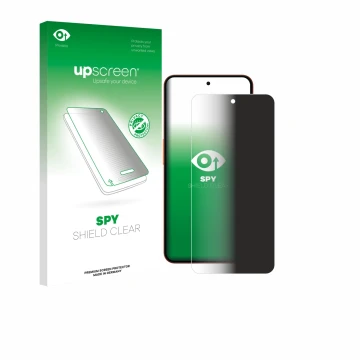 Face avant d’un emballage produit avec le logo de la marque upscreen. À côté, l’appareil Nothing CMF Phone 2 Pro est représent