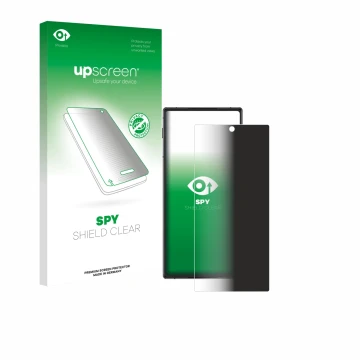 Face avant d’un emballage produit avec le logo de la marque upscreen. À côté, l’appareil ZTE Nubia Z70S Ultra est représenté a
