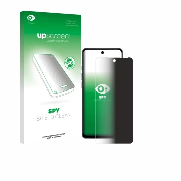Face avant d’un emballage produit avec le logo de la marque upscreen. À côté, l’appareil Ulefone Note 18 Pro est représenté av