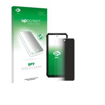 Face avant d’un emballage produit avec le logo de la marque upscreen. À côté, l’appareil Ulefone Armor 28 Pro est représenté a
