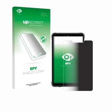 Face avant d’un emballage produit avec le logo de la marque upscreen. À côté, l’appareil Ulefone Armor Pad Pro est représenté 