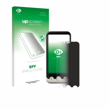 Face avant d’un emballage produit avec le logo de la marque upscreen. À côté, l’appareil Doro Aurora A10 est représenté avec l