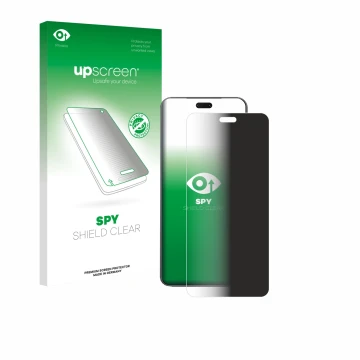 Face avant d’un emballage produit avec le logo de la marque upscreen. À côté, l’appareil Xiaomi Civi 5 Pro est représenté avec