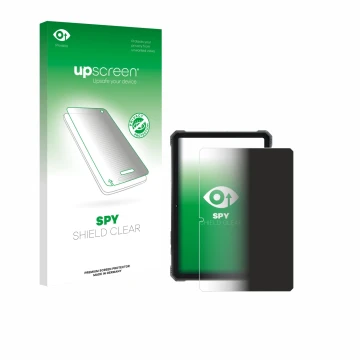 Face avant d’un emballage produit avec le logo de la marque upscreen. À côté, l’appareil Hotwav R9 Plus est représenté avec la