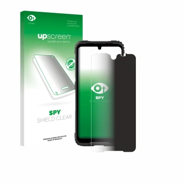 Face avant d’un emballage produit avec le logo de la marque upscreen. À côté, l’appareil Hammer Blade 5G est représenté avec l